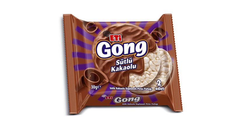 Eti Gong Milk Chocolate Coated Rice Cake 30 g