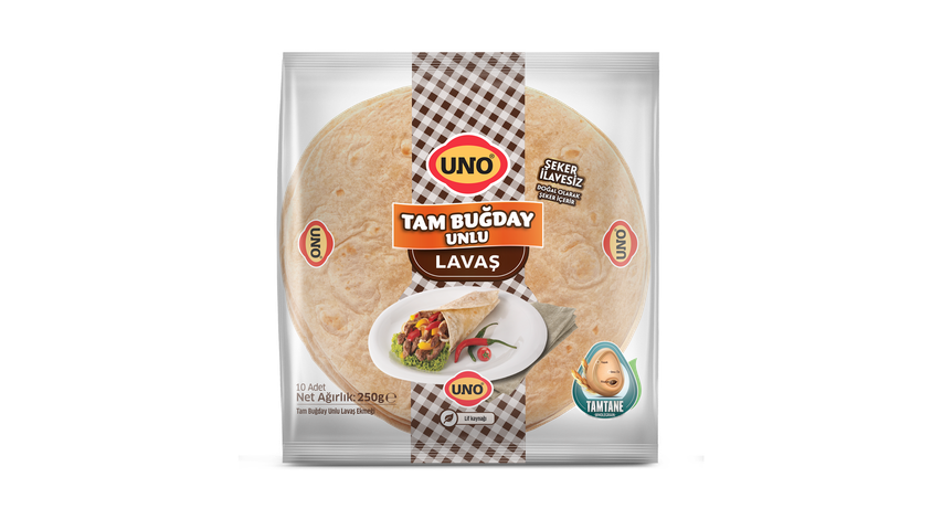Uno Geleneksel Lavaş Tam Buğdaylı 250 g