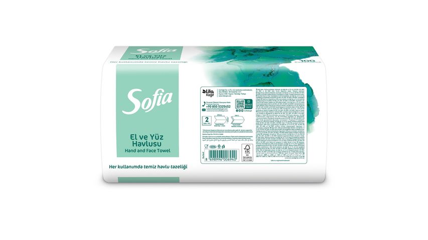 Sofia Hand and Face Towel 100 pcs