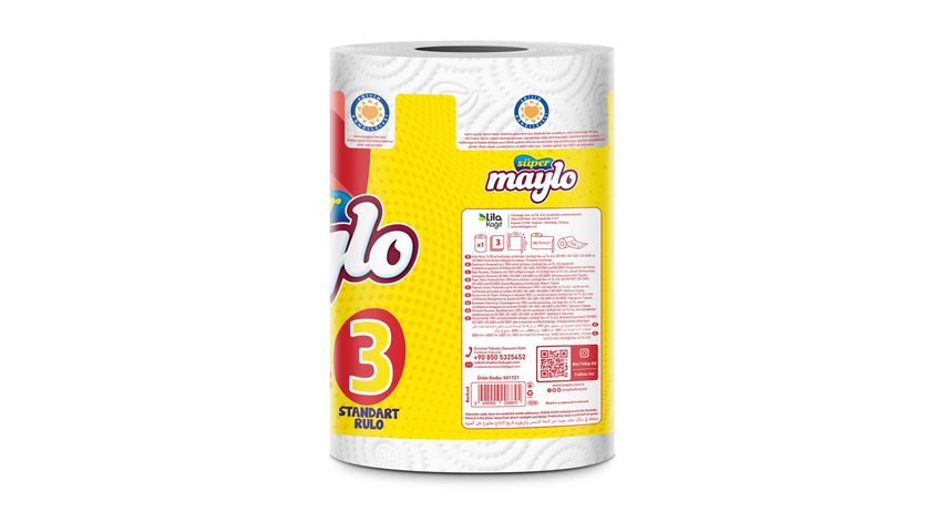 Süper Maylo Giant Towel 1=3 Rolls