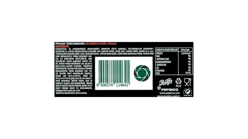 Pepsi Zero Sugar Kola Kutu 330 ml