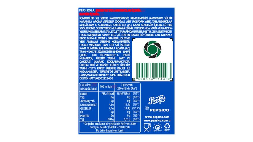 Pepsi Cola Pet 1.5 L
