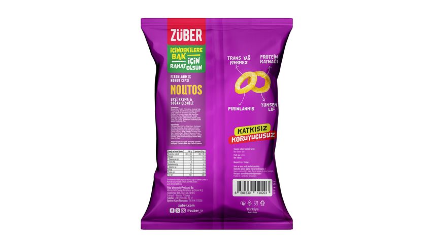Züber Noutos Ekşi Krema & Soğan Nohut Cips 55 g