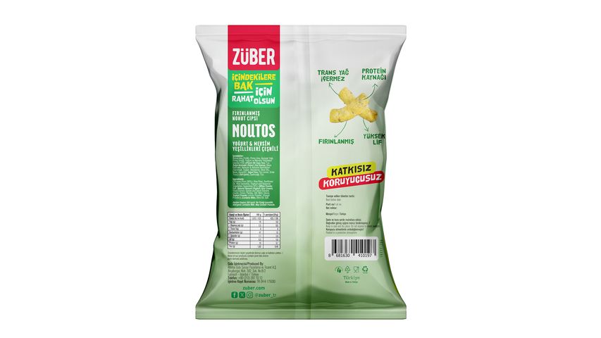 Züber Noutos Yoğurt & Mevsim Yeşillikleri Nohut Cips 55 g