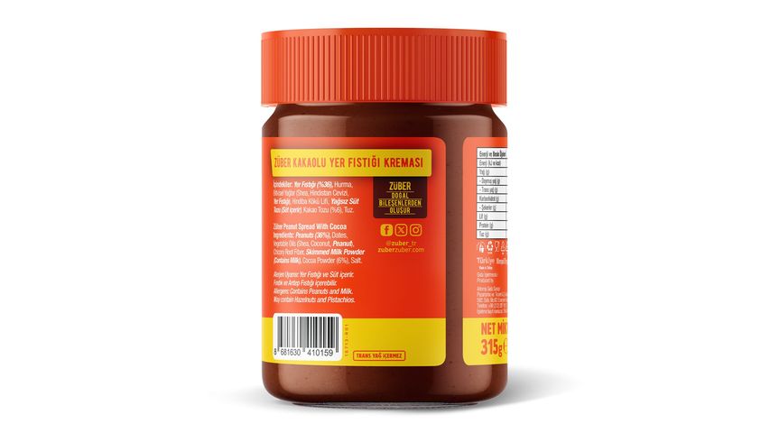 Züber Peanutzilla Kakaolu Fıstık Kreması 315 g