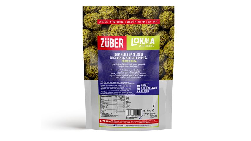 Züber Lokma Pistachio Covered Fruit Ball 96 g