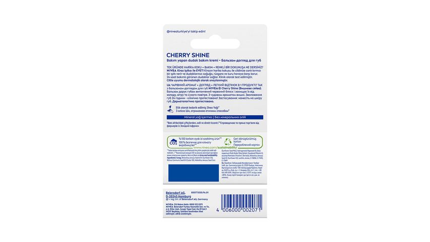 NIVEA Cherry Tinted Moisturizing Lip Balm 4.8 g