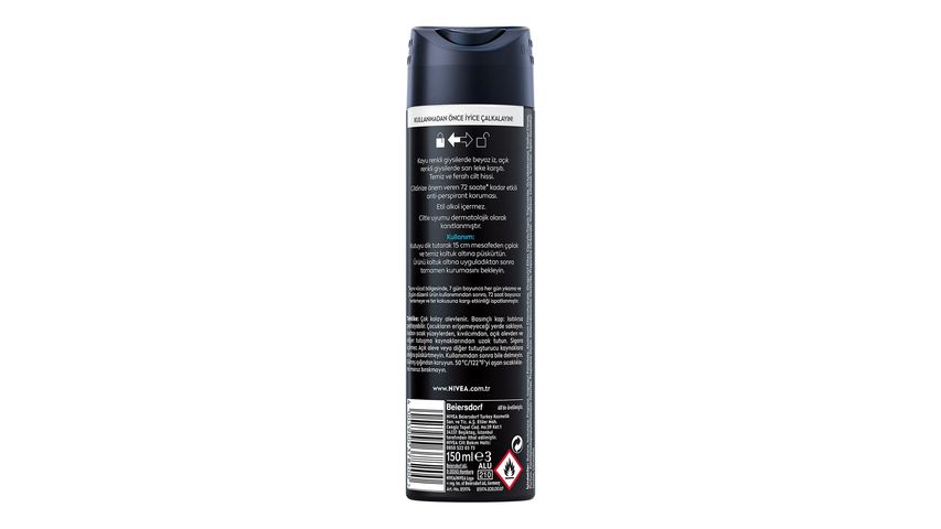 NIVEA MEN Spray Deodorant Black & White Invisible Fresh 150 ml