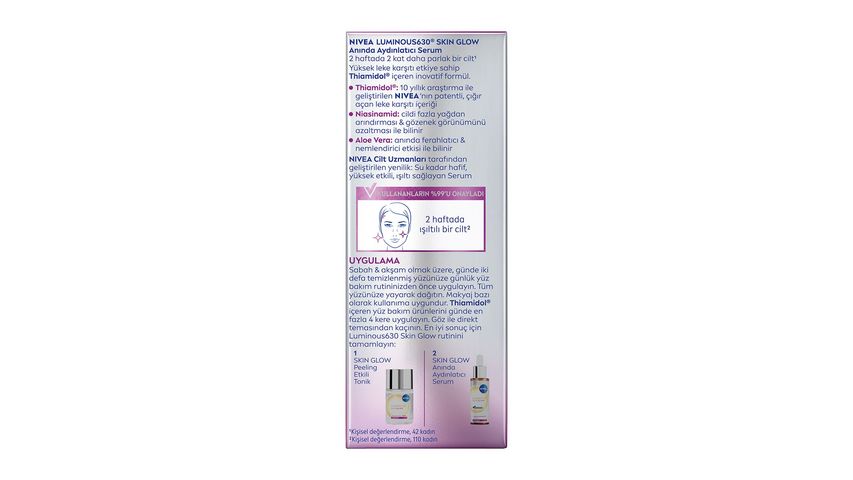 Nivea Luminous630 Skin Glow Anında Aydınlatıcı Serum 30 ml