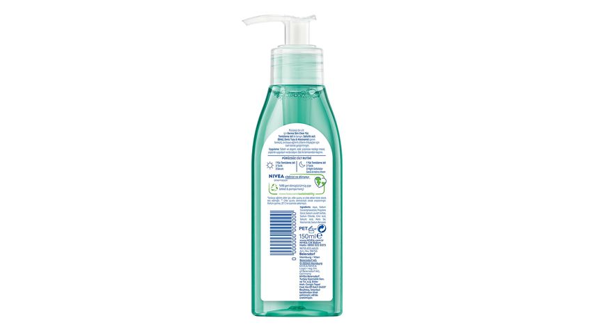NIVEA Sivilce Karşıtı Yüz Temizleme Jeli Derma Skin Clear 150 ml