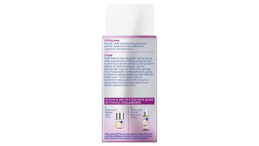 Nivea Luminous630 Skin Glow Peeling Etkili Tonik 100 ml