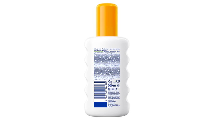 Nivea Sun SPF50 Protection & Play Sensitive Children's Sun Spray 200 ml