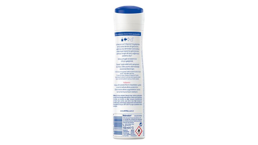 Nivea Women Spray Deodorant Derma Control Natural Tone 150 ml