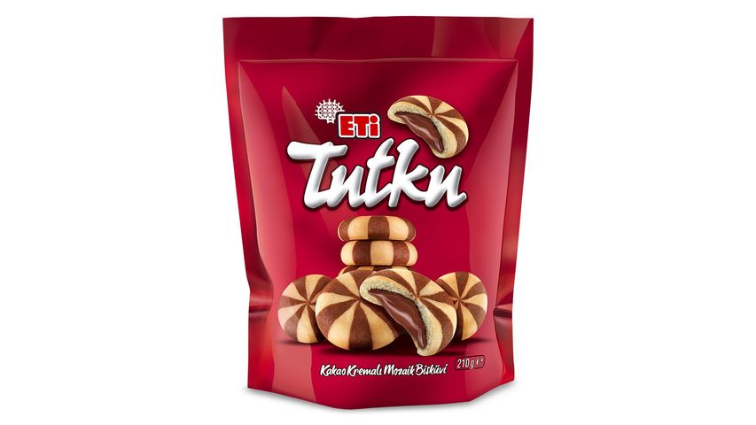 Eti Tutku Bag Cocoa Cream Mosaic Biscuit 210 g