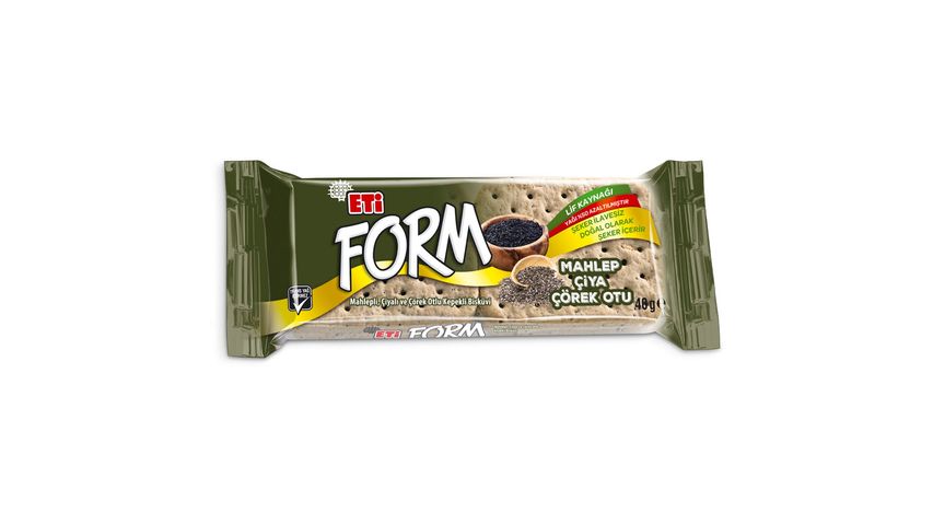 Eti Form Mahlepli Çiyalı ve Çörek Otlu Bisküvi 40 g