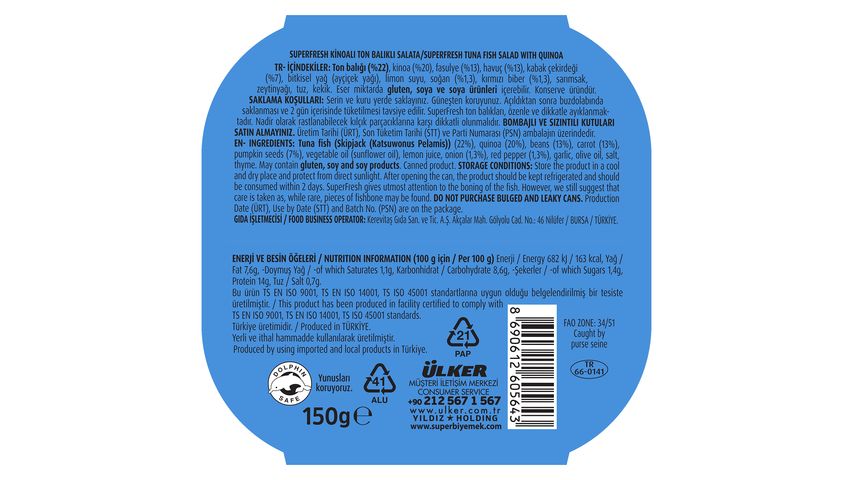 SuperFresh Tuna with Quinoa 150 g