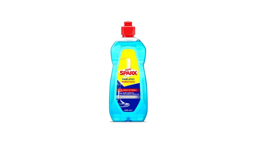 Asperox Sparx Bulaşık Makinesi Parlatıcı & Kurutucu Sirkeli ve Limonlu 400 ml