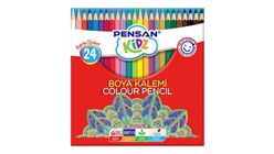 Pensan Kidz Kuru Boya Kalemi Tam Boy 24 Renk