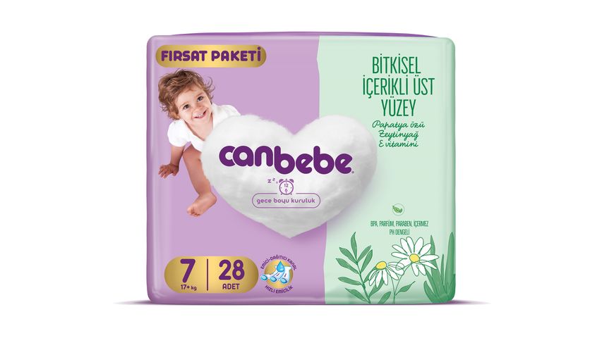 Canbebe Bebek Bezi Fırsat Paket XXLarge 28’li
