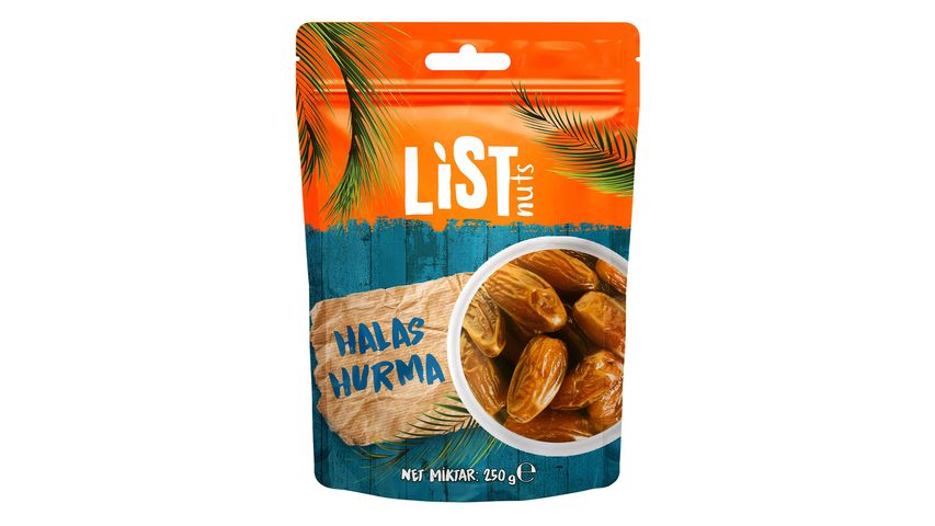 List Nuts Halas Hurma 250 g