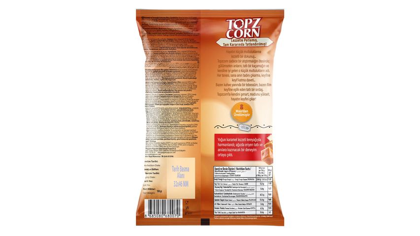 Topz Corn Caramel & Butter Gluten-Free Popcorn 100 g
