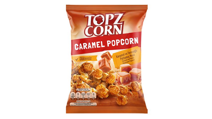 Topz Corn Caramel & Butter Gluten-Free Popcorn 100 g