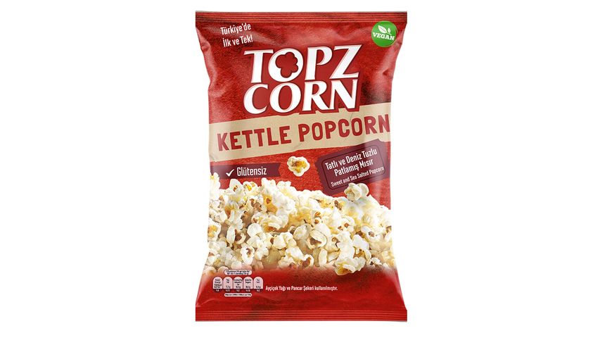 Topz Corn Sweet & Salty Gluten-Free Kettle Popcorn 160 g