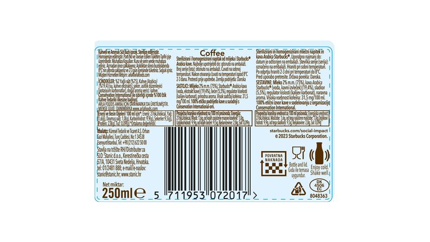Starbucks Frappuccino Coffee 250 ml