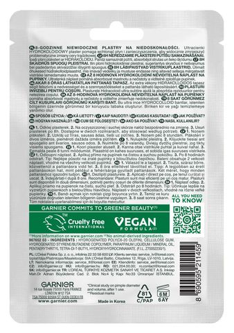 Garnier Pimple Patch Anti-Acne Hydrocolloid Spot Bandages 22 Pieces