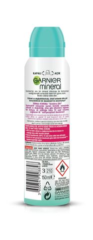 Garnier Mineral Anti Perspirant Kadın Deodorant Termal Koruma