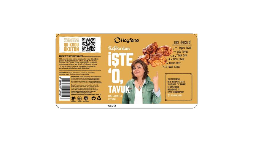 Hayfene İşte O Tavuk Baharat Karışımı 140 g
