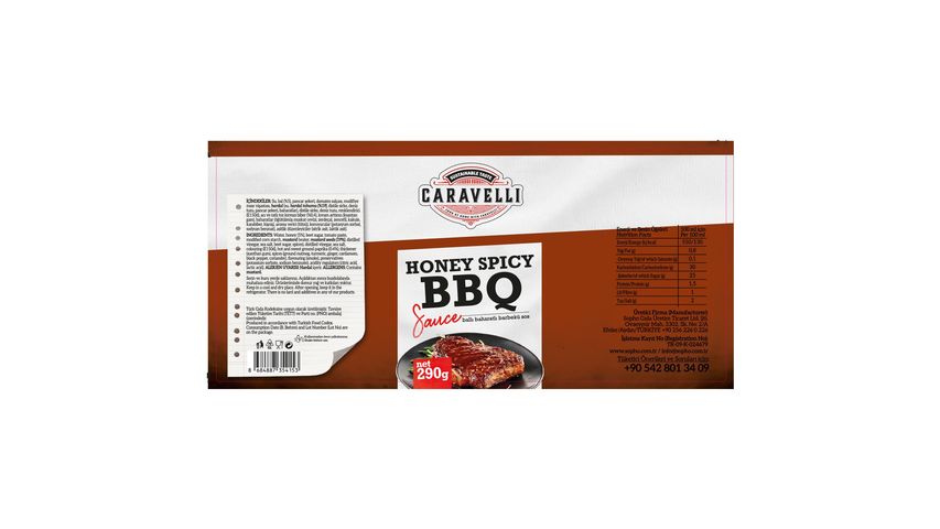 Caravelli Honey Spicy BBQ Sauce 290 g