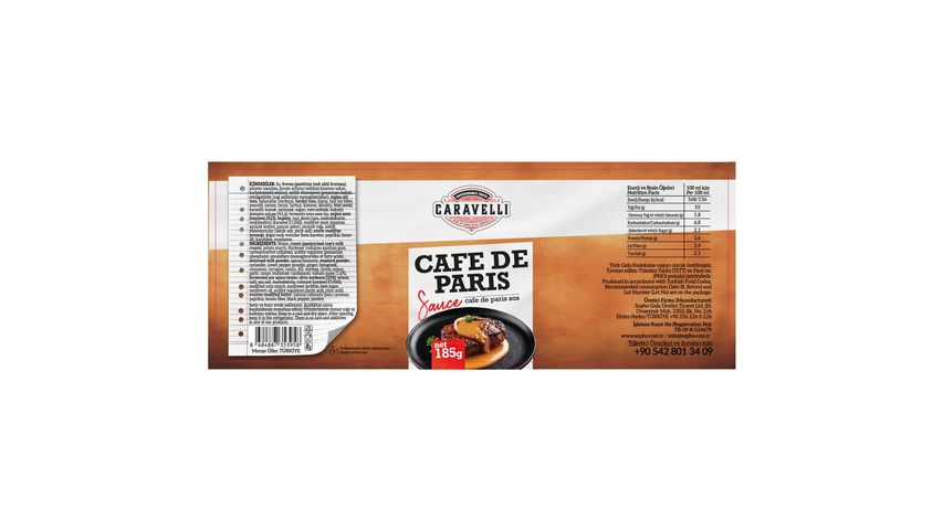 Caravelli Cafe de Paris Sauce 185 g