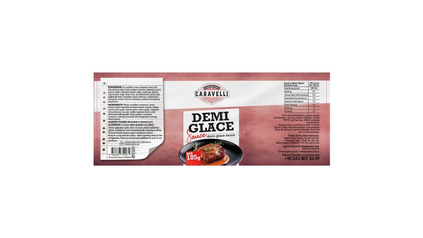 Caravelli Demi Glace Sos 185 g