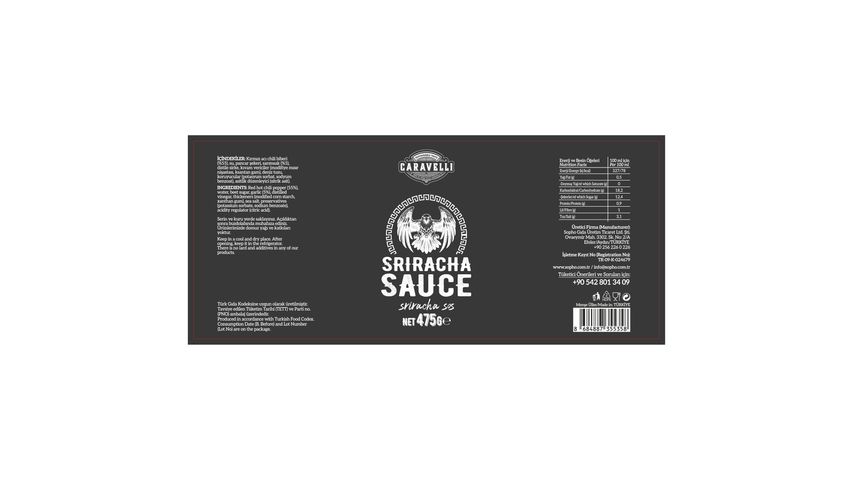 Caravelli Sriracha Sos 475 g