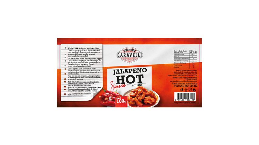 Caravelli Jalapeno Acı Sos 100 g