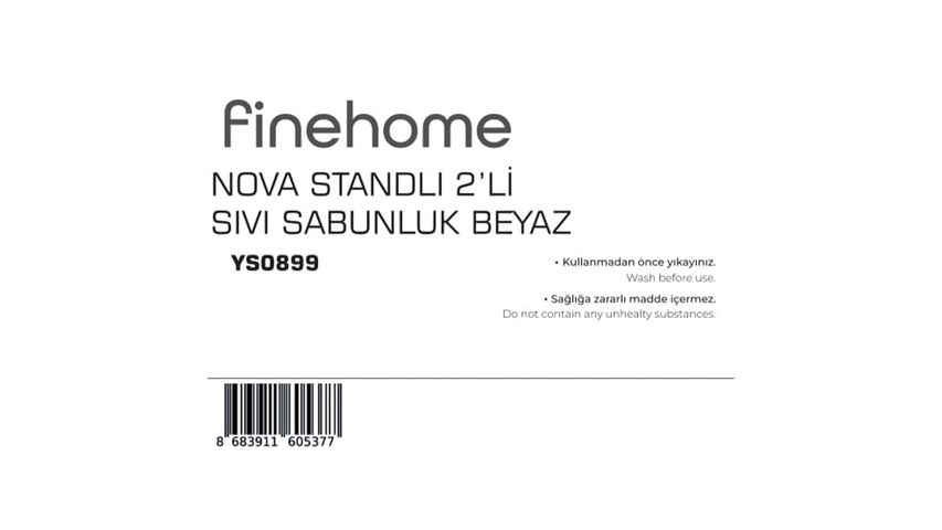 Finehome Nova Standlı 2'li Sıvı Sabunluk