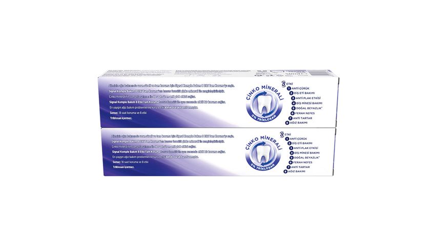 Signal Komple Bakım 8 Etki Tam Koruma Diş Macunu 50 ml x 2