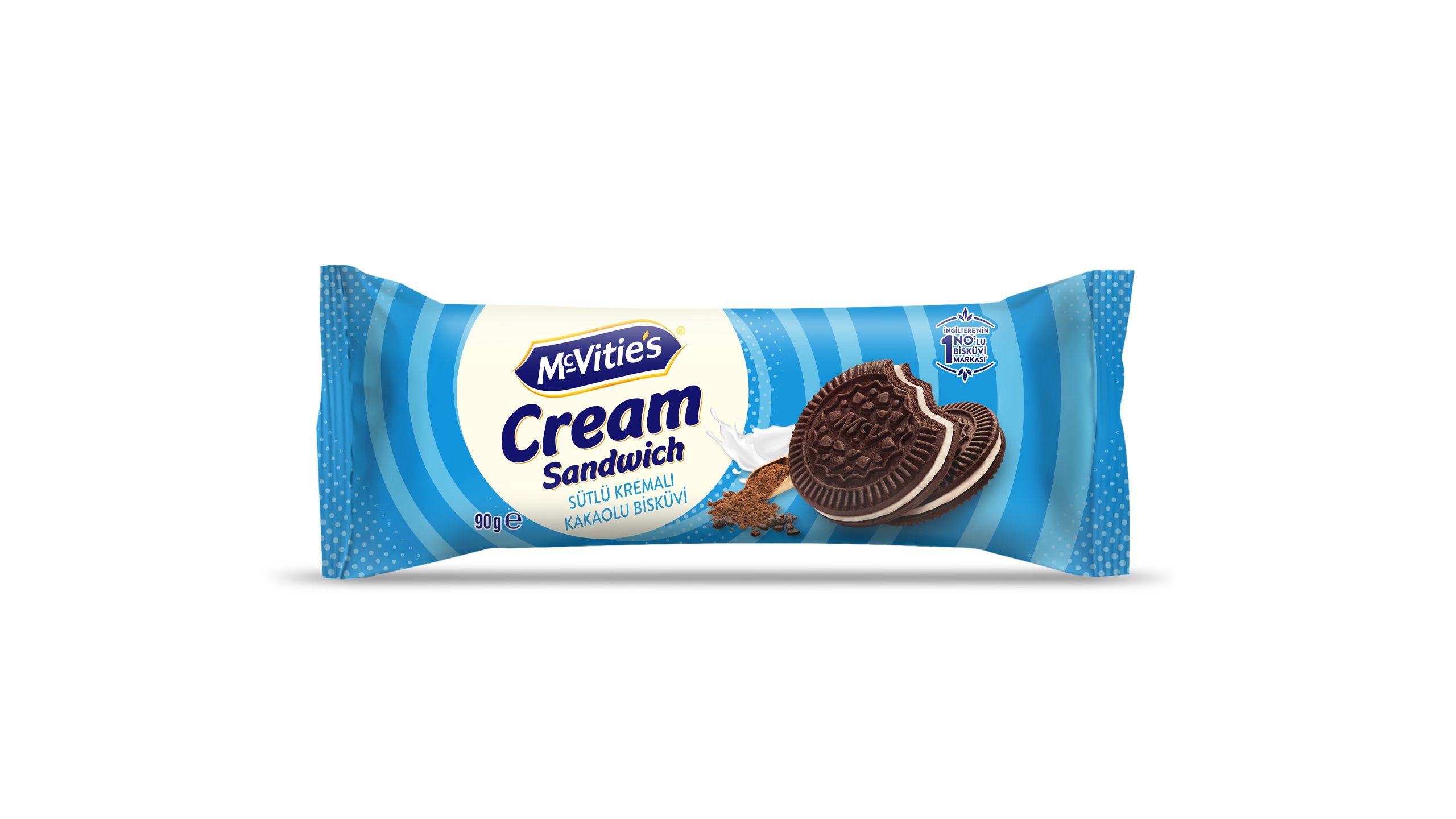 MCVİTİES CREAM SANDWİCH SÜTLÜ KREMALI KAKAOLU BİSKÜVİ 90G