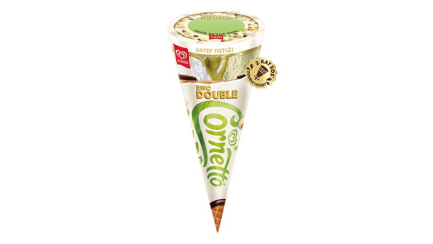 Algida Cornetto Disc Double Pistachio White Chocolate 130 ml