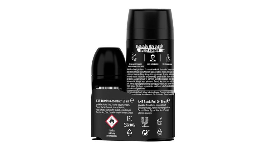 Axe Black Sprey Deodorant 150 ml & Axe Black Roll On 50 ml