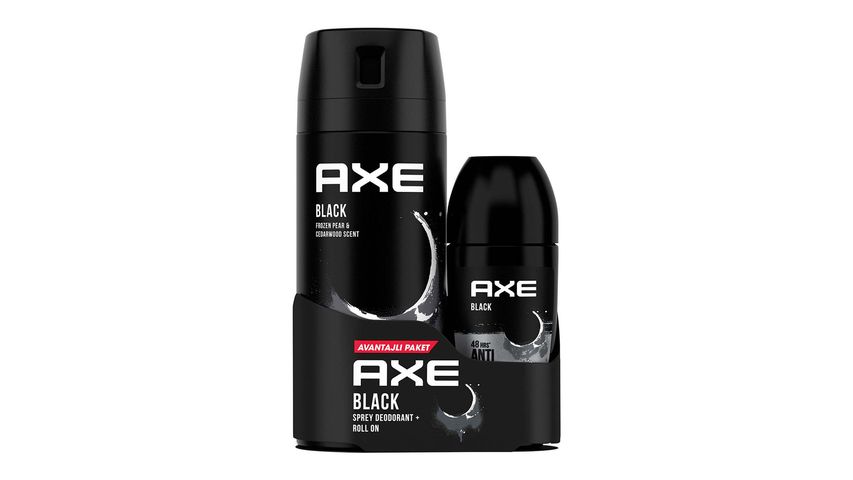 Axe Black Sprey Deodorant 150 ml & Axe Black Roll On 50 ml