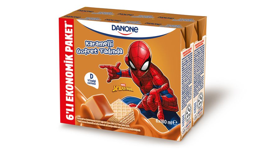 Danone Disney Karamelli & Gofret Aromalı Süt 6 x 180 ml