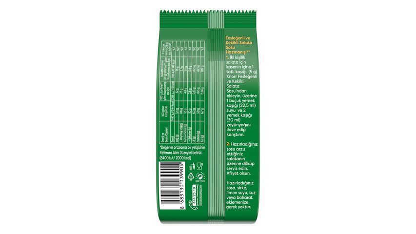 Knorr Kekikli & Fesleğenli Salata Sosu 40 g