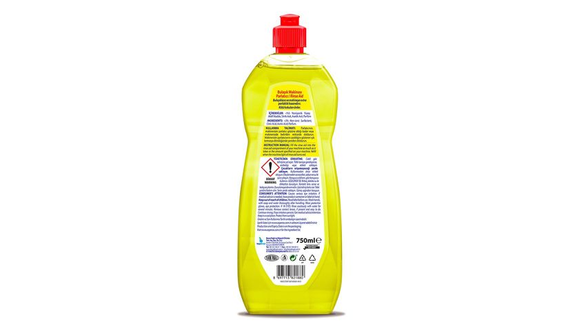 Asperox Sparx Bulaşık Makinesi Parlatıcı & Kurutucu Sirkeli ve Limonlu 750 ml