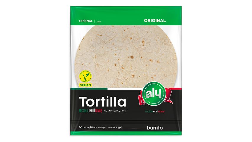 Aly Vegan Tortilla 30 cm 10 Adet 900 g