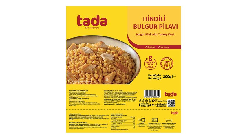 Tada Hindili Bulgur Pilavı 200 g