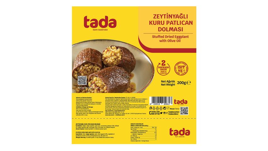 Tada Kuru Patlıcan Dolması 200 g