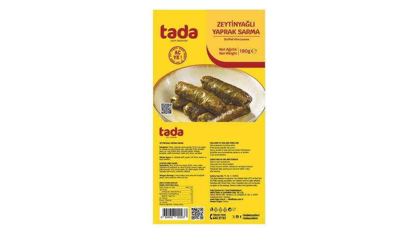 Tada Yaprak Sarma 190 g