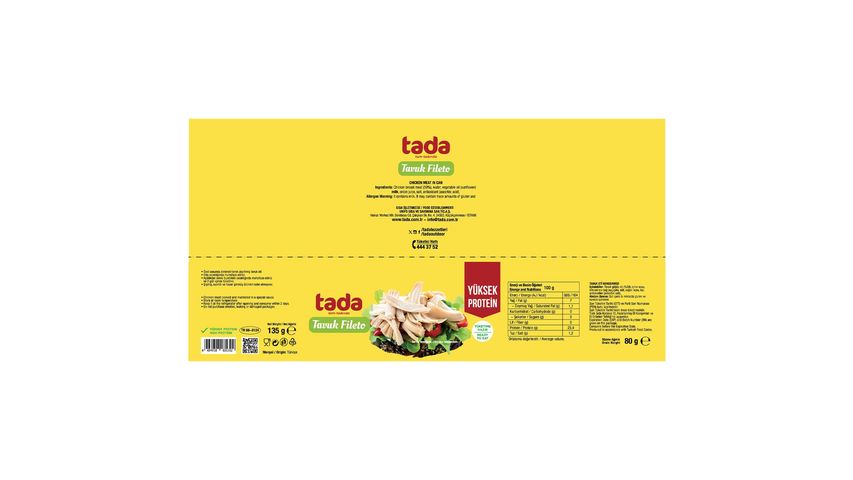 Tada Tavuk Konservesi 2x135 g